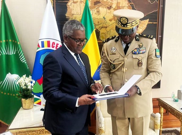 President of Gabon Invites Dangote for Investment in Cement and Fertilizer Production