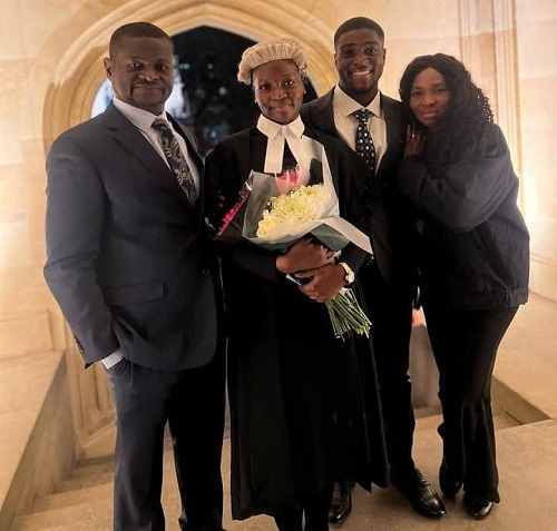 Chevron Nigeria staff’s daughter called to the Bar in London